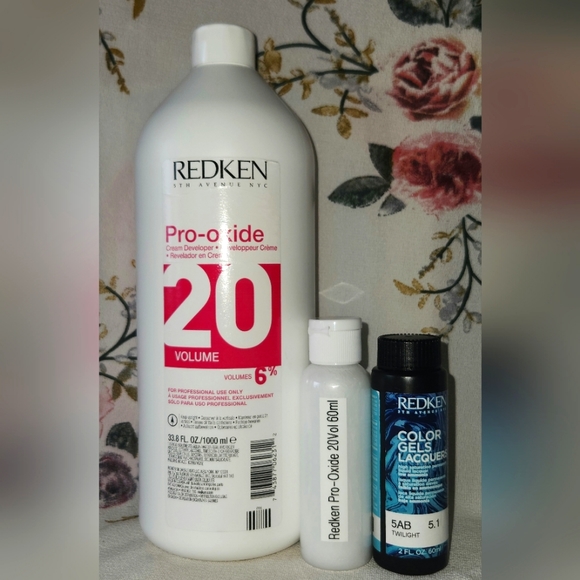 Redken Color Gels Lacquers Color Kit: 5AB Twilight & Pro-Oxide Developer 20Vol - Picture 3 of 3